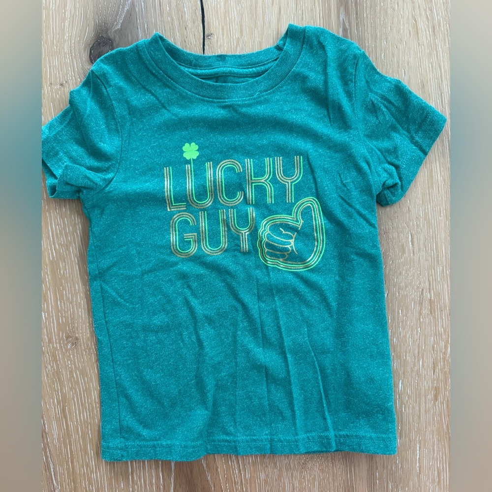 Lucky Guy Green Kids St Patricks Day T-Shirt